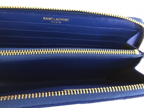 Saint Laurent サンローラン コピー モノグラム フルジップ 長財布 ☆BLUE☆ 358094 BOW01 4331